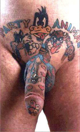 Male body art